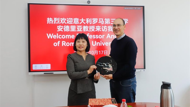 Professor Andrea D’Ariano from Roma Tre visits Lanzhou Jiaotong University